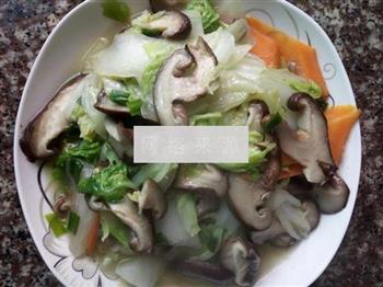 香菇炒白菜的做法步骤7