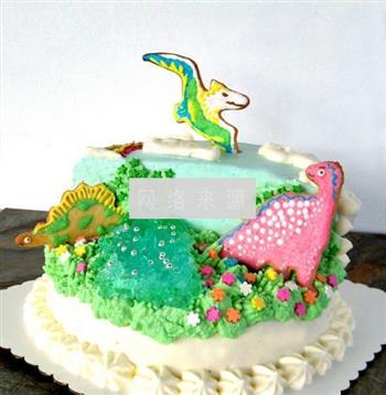 恐龙生日蛋糕的做法图解11