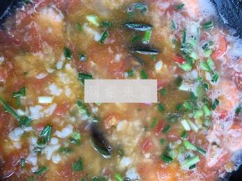 番茄鲜虾疙瘩汤的做法步骤6