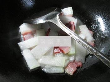 腊肉烩冬瓜的做法图解5