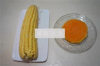 南瓜玉米汁的做法步骤1
