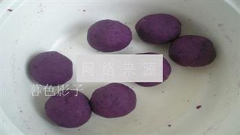 紫薯馅花面包的做法步骤2
