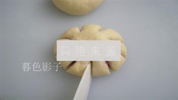 紫薯馅花面包的做法步骤9