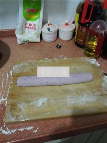 红薯紫薯菠菜馒头的做法图解6