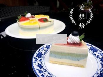 彩虹酸奶冻芝士蛋糕的做法图解27