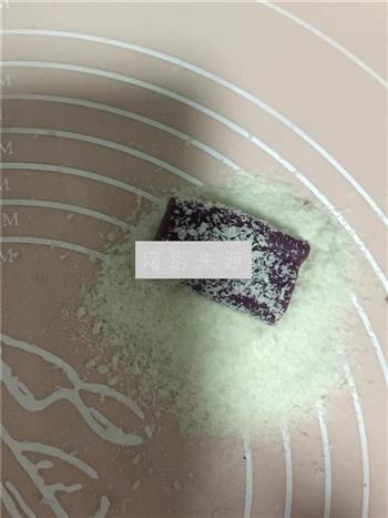 紫薯豆沙馅年糕的做法步骤6