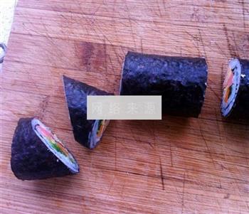 金枪鱼紫菜包饭的做法步骤6