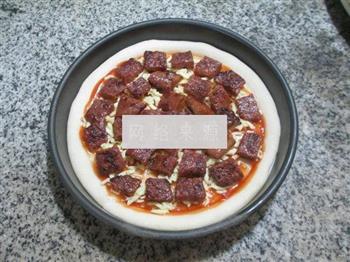 黑胡椒牛排披萨的做法图解7