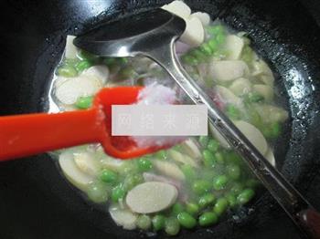 咸肉毛豆煮鞭笋的做法步骤7