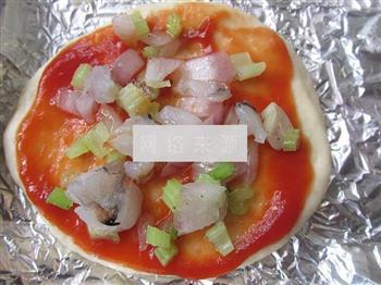健康鲜虾迷你披萨的做法图解11