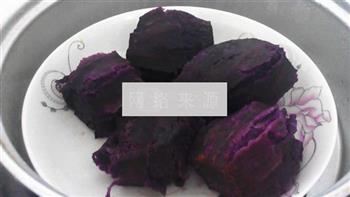 棒棒糖紫薯馒头的做法步骤1