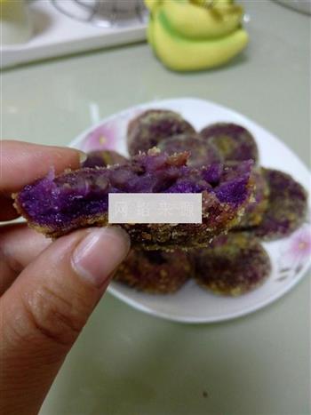豆沙馅紫薯饼的做法步骤8