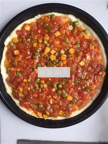 培根虾仁披萨的做法图解15
