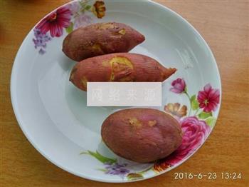奶油芝士焗红薯的做法图解2
