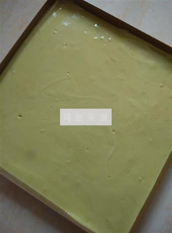 抹茶蜜豆蛋糕卷的做法步骤9