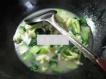 浓汤宝青菜花菜的做法步骤5