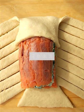 菠菜三文鱼奶酪包的做法步骤11