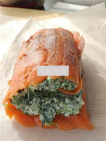 菠菜三文鱼奶酪包的做法步骤9