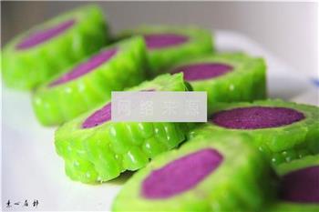 苦瓜酿紫薯的做法步骤10