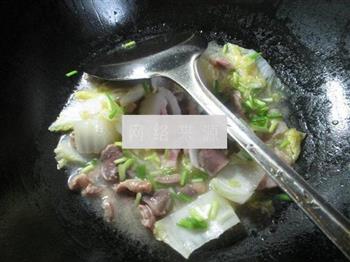 咸肉鸡胗炒白菜的做法步骤11
