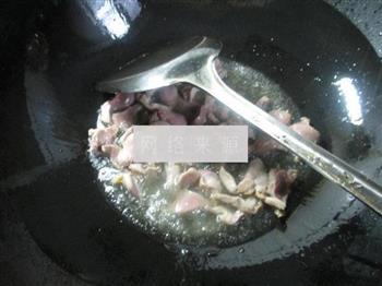 咸肉鸡胗炒白菜的做法图解4