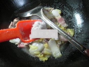 咸肉鸡胗炒白菜的做法步骤8