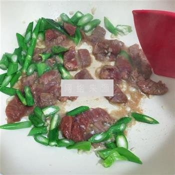 芥兰炒牛肉的做法步骤5