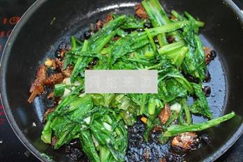 豆豉鲮鱼油麦菜的做法步骤11
