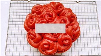 红玫瑰花面包的做法图解20
