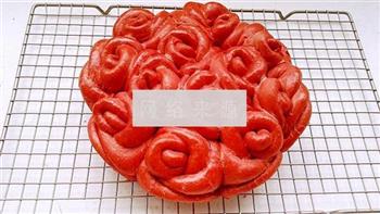 红玫瑰花面包的做法图解21