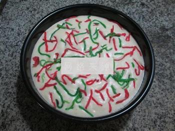 红绿丝蒸蛋糕的做法步骤9