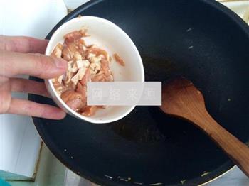青椒香菇肉片的做法步骤8