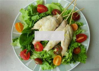 鸡肉串蔬菜沙拉的做法步骤11