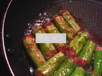 煎酿辣椒的做法步骤6