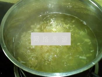 大白菜瑶柱汤的做法图解5