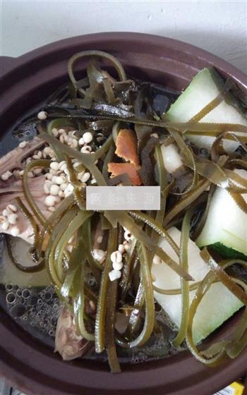 鸭子煲冬瓜海带汤的做法图解4