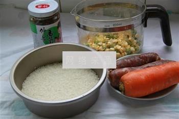 好吃的酱香腊肠米饭的做法步骤1