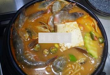 韩式海鲜大酱汤的做法图解12
