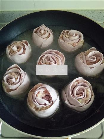 紫薯玫瑰花抱蛋煎饺的做法步骤17