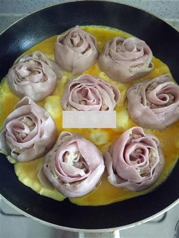 紫薯玫瑰花抱蛋煎饺的做法图解20
