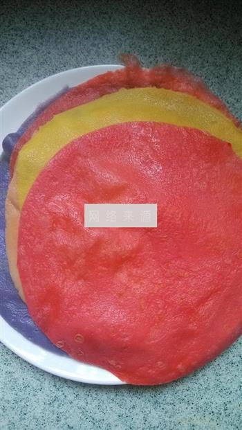 彩红千层蛋糕的做法步骤9