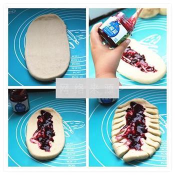 蓝莓辫子面包的做法步骤3