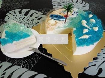 海洋酸奶慕斯蛋糕的做法步骤37