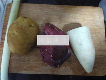 土豆炖牛肉的做法图解1