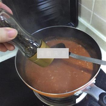 番茄肉酱意大利面的做法步骤10