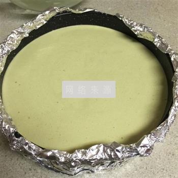 日式绿茶轻乳酪蛋糕的做法图解10