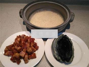 鲍鱼土猪肉肽米煲仔饭的做法图解1