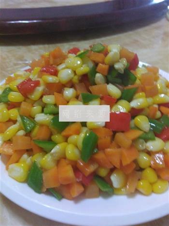 胡萝卜炒玉米的做法步骤6