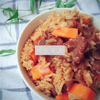 蒜香胡萝卜排骨焖饭的做法步骤5