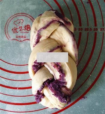 紫薯椰蓉辫子面包的做法图解13